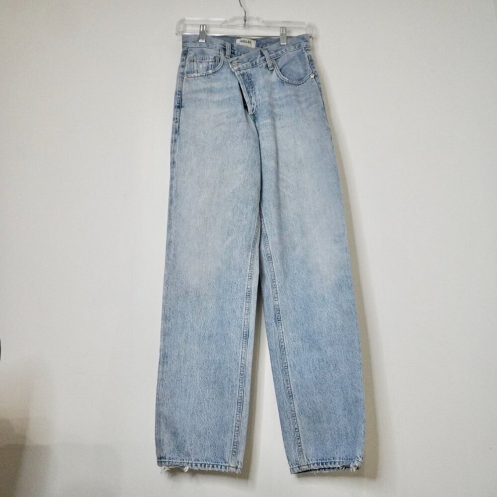 AGOLDE Criss Cross Jeans Size 22 Light Blue - Picture 4 of 14